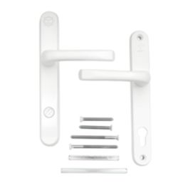 Mila ProSecure Enhanced Security Type B Door Handle Pair White