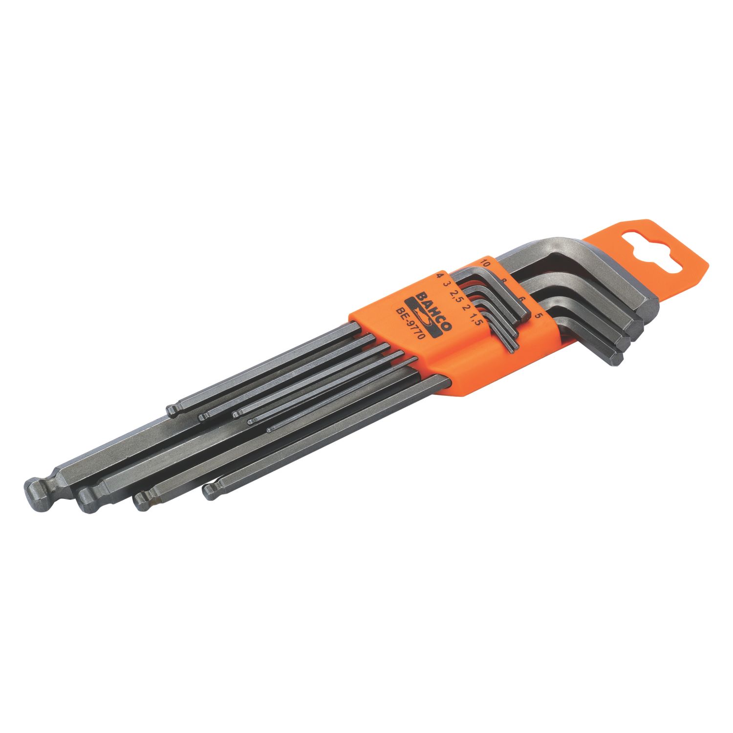 Bahco Metric Long Ball-End Hex Key Set 9 Pcs (3494K)