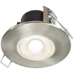 Collingwood DT4 Fixed  Fire Rated LED Downlight Brushed Steel 4.6W 490lm