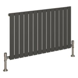 Reina Harley Single 600mm x 980mm 2219BTU Anthracite Horizontal Designer Radiator