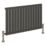 Reina Harley Single 600mm x 980mm 2219BTU Anthracite Horizontal Designer Radiator