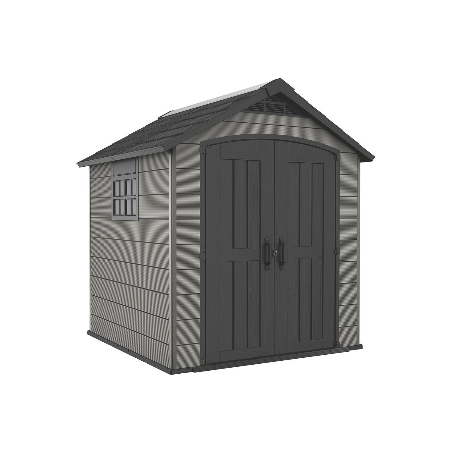 Keter Premier 757 7' 6" x 7' 6" (Nominal) Apex Resin Shed Grey (349HC)