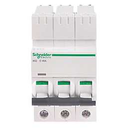 Schneider Electric IKQ 40A TP Type C 3-Phase MCB