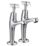 Bristan X Head Contemporary Cross Head High Neck Pillar Taps Chrome 1 Pair