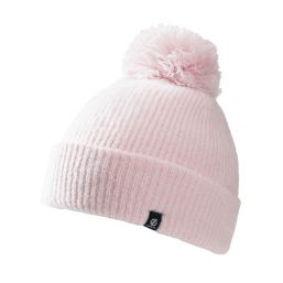 Dare 2B Maya Pom Beanie Hat with Pom Pom Pink Haze - ZMT