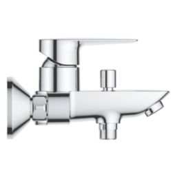 Grohe Start Edge Chrome 119mm Wall Mounted Lever 2 Tap Holes Bath Shower Mixer Tap