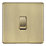 LAP  20A 16AX 1-Gang Intermediate Switch Antique Brass with Colour-Matched Inserts