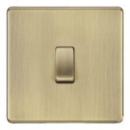 LAP  20A 16AX 1-Gang Intermediate Switch Antique Brass with Colour-Matched Inserts