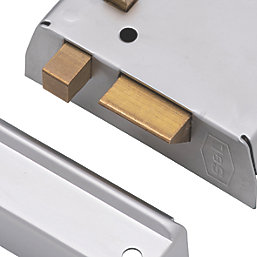 Smith & Locke Rim Lock Satin Nickel 105mm x 81mm