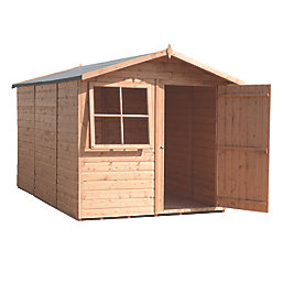 Shire Baracca 6' 6" x 10' (Nominal) Apex Overlap Timber Shed