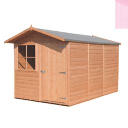 Shire Baracca 6' 6" x 10' (Nominal) Apex Overlap Timber Shed
