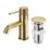 Swirl Melba Gold 143mm Cloakroom Lever Mono Basin Mixer Tap  With Clicker Waste