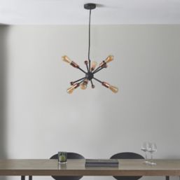 Quay Design Hansen LED Adjustable Multi-Arm Pendant Copper 12W 210lm