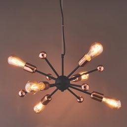 Quay Design Hansen LED Adjustable Multi-Arm Pendant Copper 12W 210lm