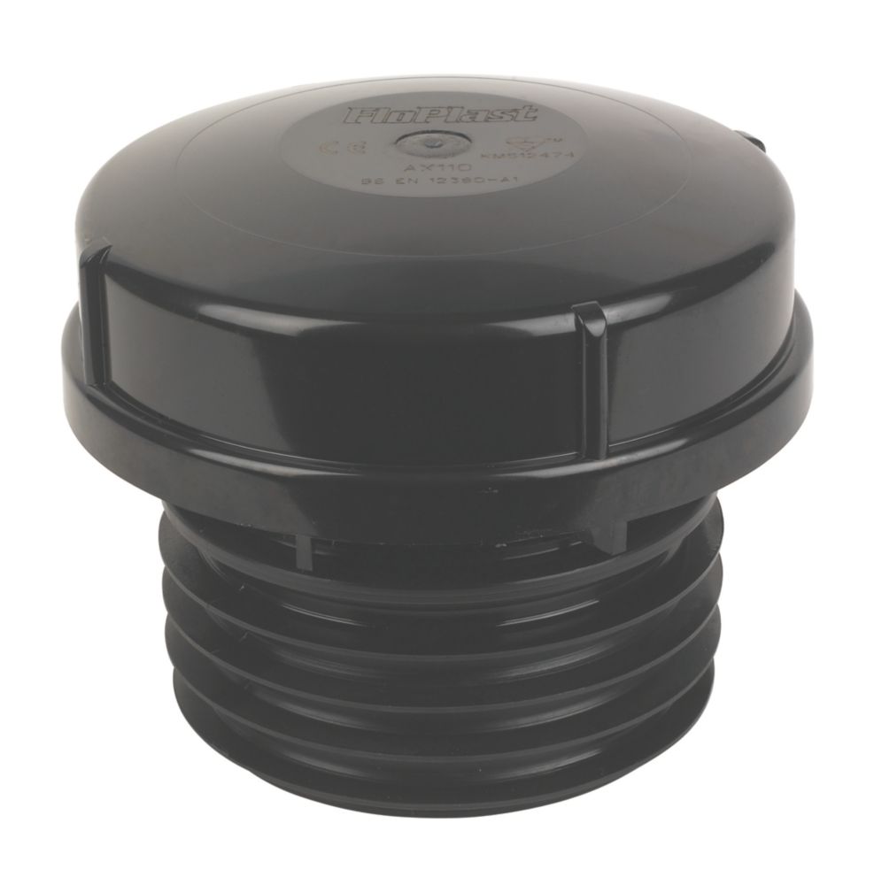 FloPlast PushFit Air Admittance Valve Black 110mm Screwfix
