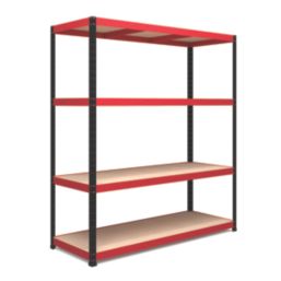 RB Boss  4-Tier Metal Garage Shelving Unit 1600mm x 600mm x 1800mm