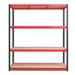 RB Boss  4-Tier Powder-Coated Steel Shelving 1600mm x 600mm x 1800mm