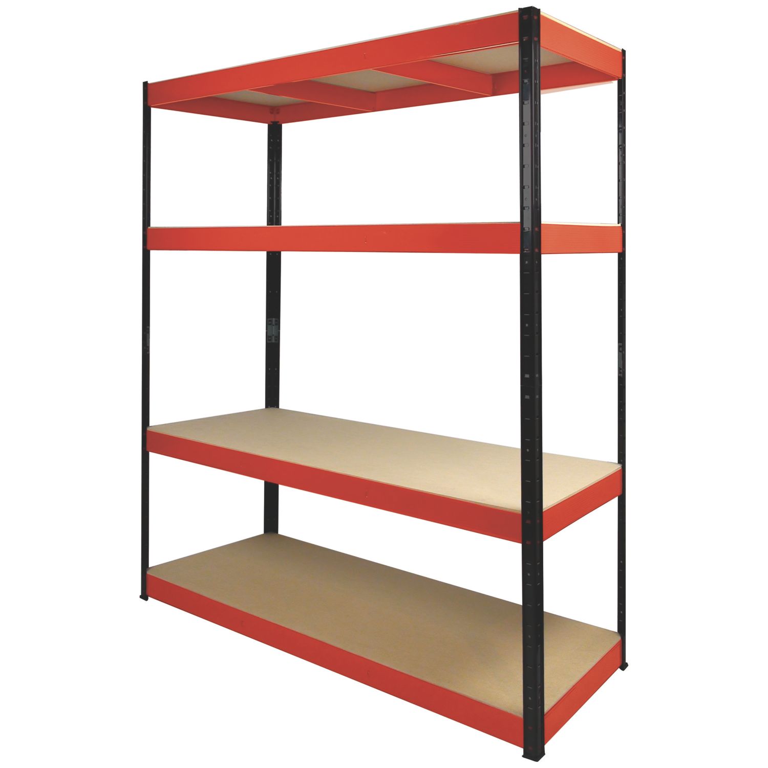 RB Boss 4-Tier Metal Garage Shelving Unit 1600mm x 600mm x 1800mm (3500H)