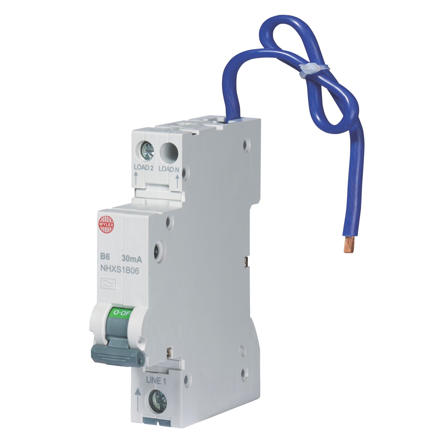 Wylex 6A 30mA Type A DP B Curve Mini RCBO (3505X)