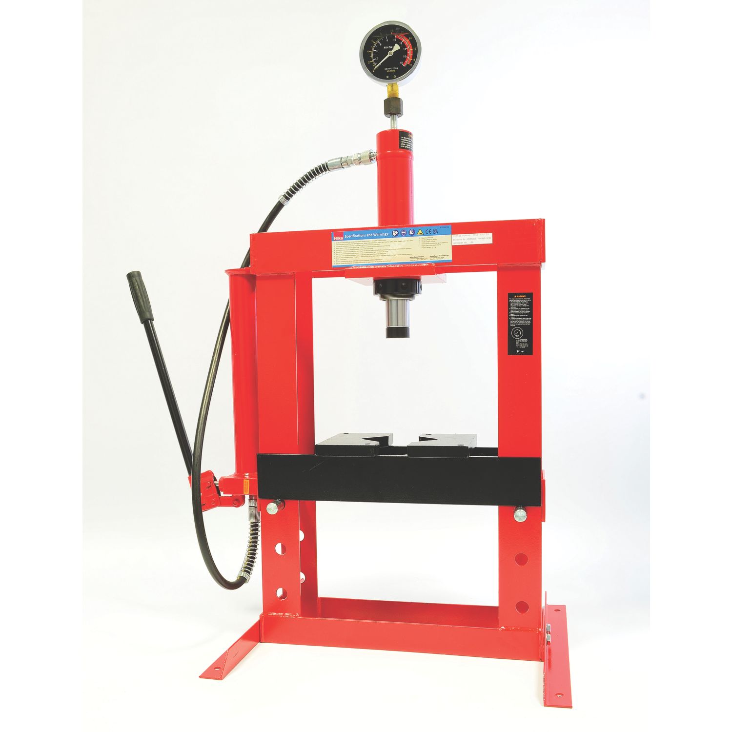 Hilka Pro-Craft 10-Tonne Bench Top Shop Press 590mm x 4ga (35080)