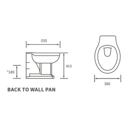Traditional Soft-Close Back-to-Wall Toilet