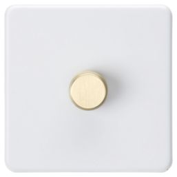 Knightsbridge SF2191MWB 1-Gang 2-Way LED Dimmer  Matt White