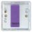 Knightsbridge SF2191MWB 1-Gang 2-Way LED Dimmer  Matt White
