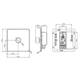 Knightsbridge SF2191MWB 1-Gang 2-Way LED Dimmer  Matt White