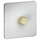 Knightsbridge SF2191MWB 1-Gang 2-Way LED Dimmer  Matt White