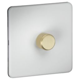Knightsbridge SF2191MWB 1-Gang 2-Way LED Dimmer  Matt White