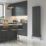 Reina Elips Double 1600mm x 420mm 3903BTU Anthracite Vertical Designer Radiator