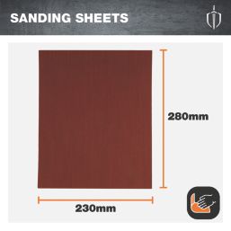 Magnusson  180 Grit Multi-Material Hand Sanding Sheet 280mm x 230mm 4 Pack