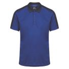 Regatta Contrast Coolweave Polo Shirt New Royal / Navy 2X Large 53" Chest