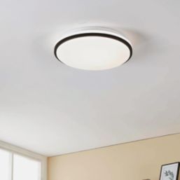 Eglo Pinetto LED Ceiling Light White/Black 6W 1900lm