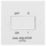 British General 900 Series 10A 1-Gang 3-Pole Fan Isolator Switch White