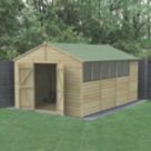 Forest Beckwood 10' x 14' 6" (Nominal) Apex Shiplap Timber Shed with Assembly