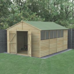 Forest Beckwood 10' x 14' 6" (Nominal) Apex Shiplap Timber Shed with Assembly