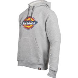 Dickies Logo Fleece Hoodie Heather Grey 2X Large 43-46" Chest