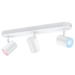 WiZ Imageo RGB & White LED Wifi-Connected 3 Adjustable Spotlights White 15W 1035lm