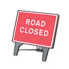 Melba Swintex Q Sign Rectangular "Road Closed" Traffic Sign 1070mm x 1085mm