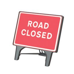Melba Swintex Q Sign Rectangular "Road Closed" Traffic Sign 1070mm x 1085mm