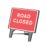 Melba Swintex Q Sign Rectangular "Road Closed" Traffic Sign 1070mm x 1085mm
