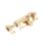 Straight Door Bolt Polished Brass 51mm