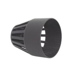FloPlast Cast Iron Effect Vent Terminal Black 110mm