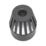 FloPlast Cast Iron Effect Vent Terminal Black 110mm