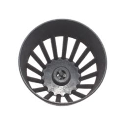 FloPlast Cast Iron Effect Vent Terminal Black 110mm