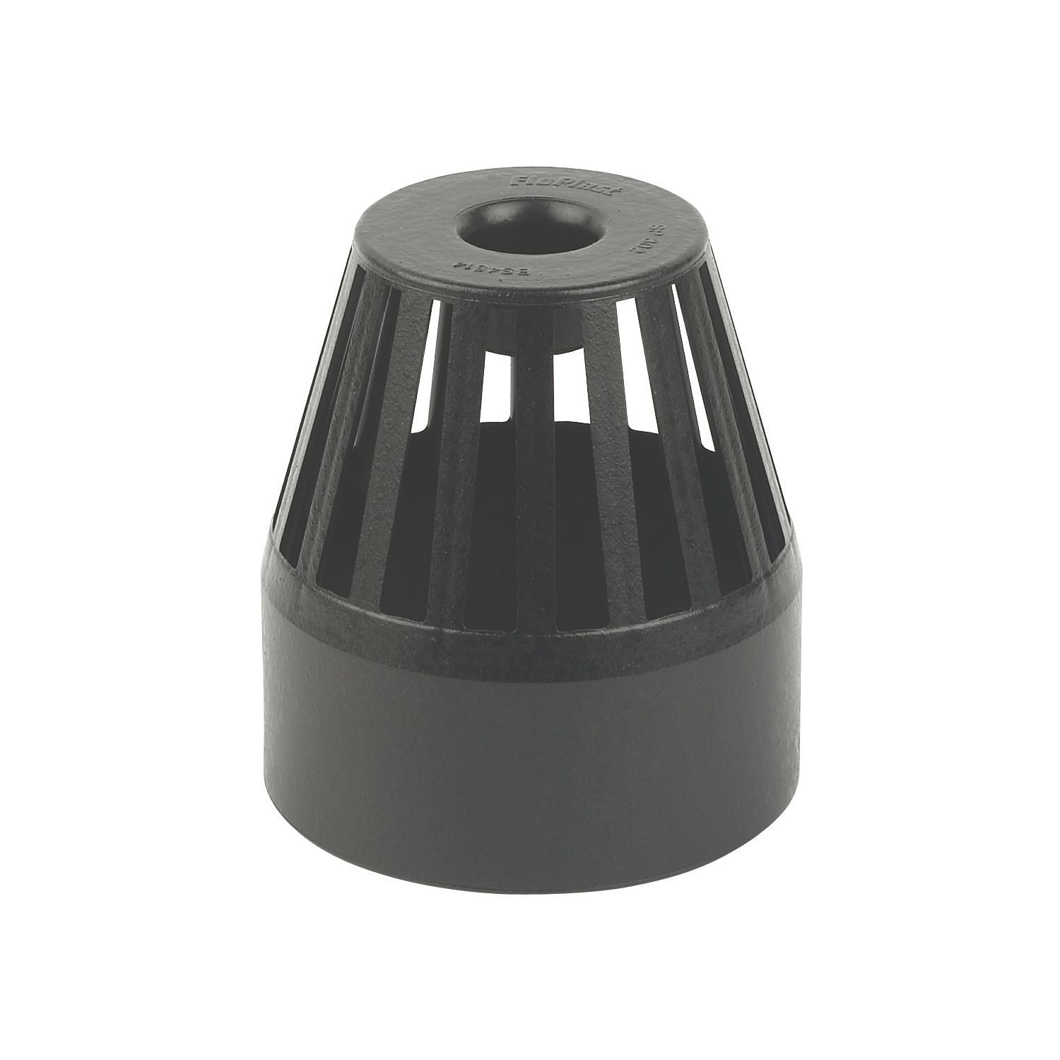FloPlast Cast Iron Effect Vent Terminal Black 110mm (35136)