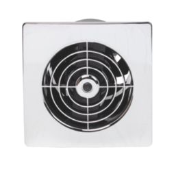 Manrose LP100SS 100mm (4") Axial Bathroom Extractor Fan  Chrome 240V