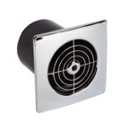Manrose LP100SS 100mm (4") Axial Bathroom Extractor Fan  Chrome 240V