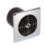 Manrose LP100SS 100mm (4") Axial Bathroom Extractor Fan  Chrome 240V